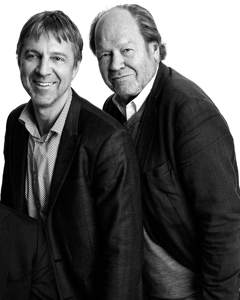 Ett radarpar, två män i kostym som heter Erik Haglöf och Claes Bohman